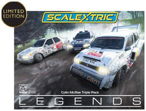 Scalextric 1:32 Scale Colin McRae Triple Pack in Clear Box