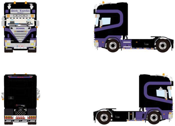 WSi 1:50 Scale Scania 4 Series Topline 4x2 Dirk Luyckx