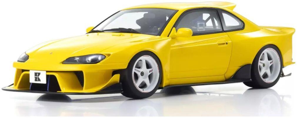 Kyosho  1:18th Scale Samurai Collection Nissan Silvia S15 Khyzyl Saleem Yellow