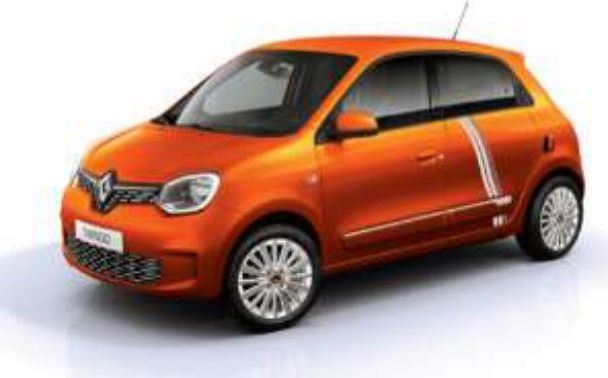 Norev 1:43 Scale Renault Twingo Electric 'Vibes' 2021 Valencia Orange