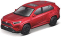 Burago 1:43 Scale Toyota RAV4 2022 RED Metallic COLOUR CHANGE