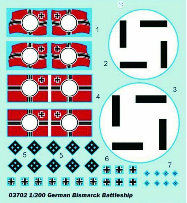 Trumpeter 03702 1/200 Scale Bismarck 1941 Plastic Model Kit