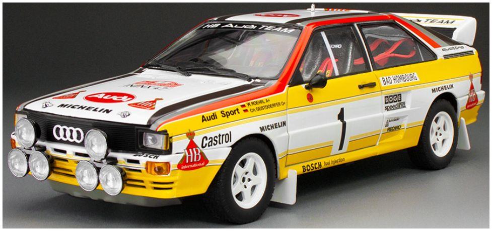 Sunstar 1:18 Scale Audi Quattro A2 #1 W.Rohrl/C.Geistdorfer Rallye Monte Carlo 1984 (999pcs)