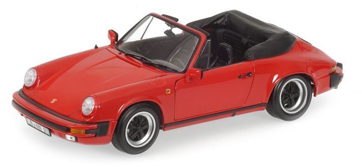 Minichamps 1:18 Scale Porsche 911 Carrera Cabriolet Red 1983