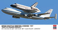 Hasegawa 1:200th Scale Space Shuttle Orbiter and Boeing 747 Shuttle Carrier Aircraft