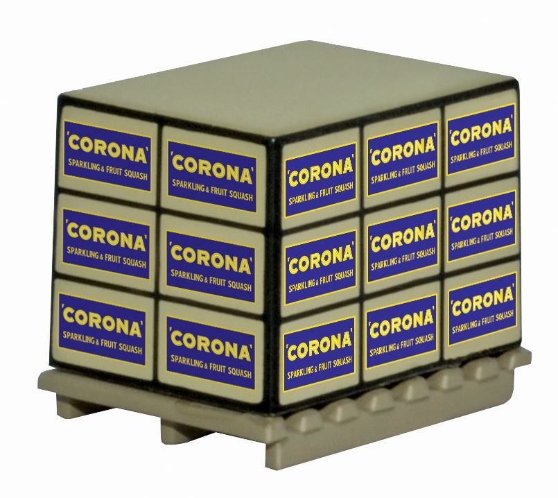 Oxford Diecast 1:76 Scale Accessories Pallet Load Corona Squash