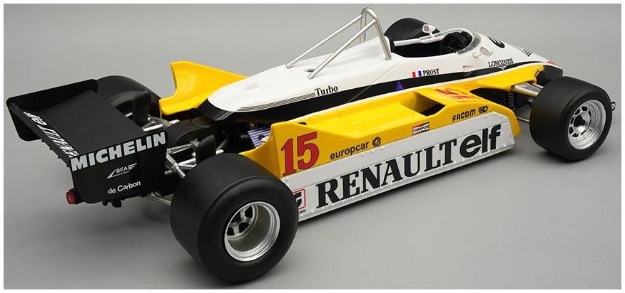 Tecnomodels 1:18 Scale Renault RE30B 1982 Winner South Africa GP #15 Alain Prost w/Showcase