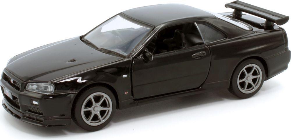 Tayumo 1:36 Scale Nissan GT-R34 V-Spec II - Black Pull Back