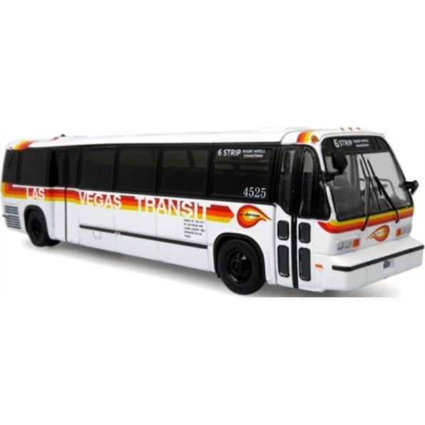 Iconic Replicas 1:87 Scale TMC RTS Transit Bus 1999 Las Vegas Transit 6 Strip Resort Hotels