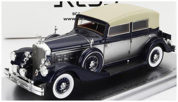 Kess 1:43 Scale Pierce Arrow 124 Blue/Silver Convertible Berline Sedan Le Baron Closed 1933