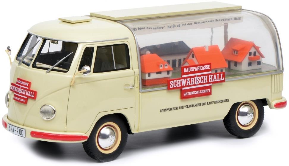 Schuco  1:18th Scale VW T1 Advert Van 'Schwabisch Hall'