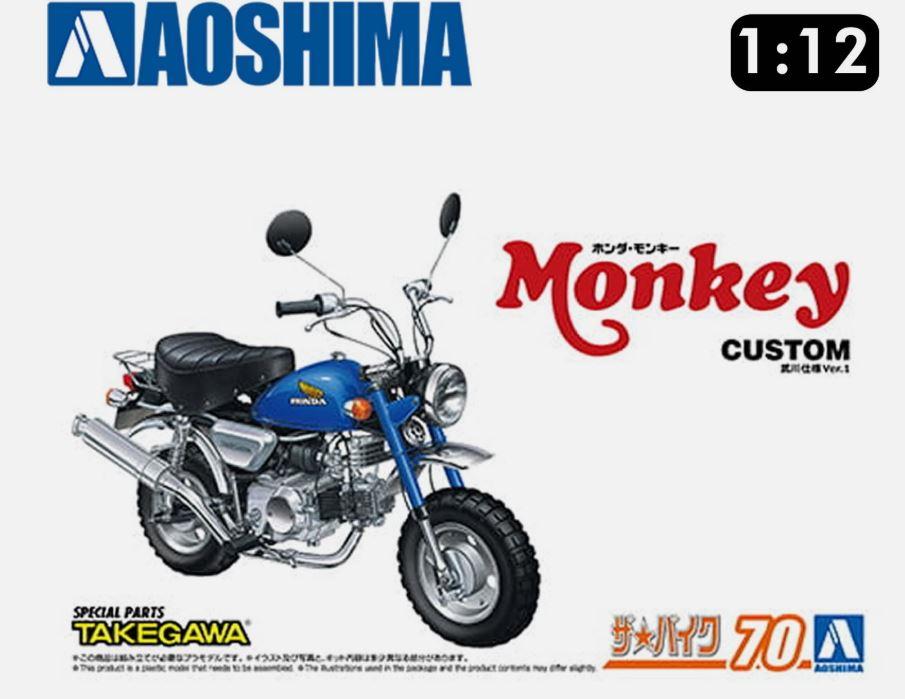 Aoshima 06827 1/12 Scale HONDA Monkey Bike 1978  CUSTOM TAKEGAWA VER.1