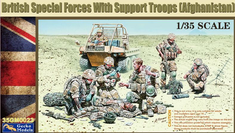 Gecko Models 1:35 Scale British Special Forces with Support Troops (Afghanistan)